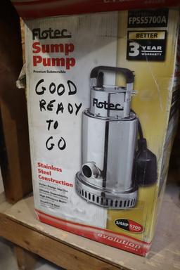 Pair to go - Flotec and other sump pumps