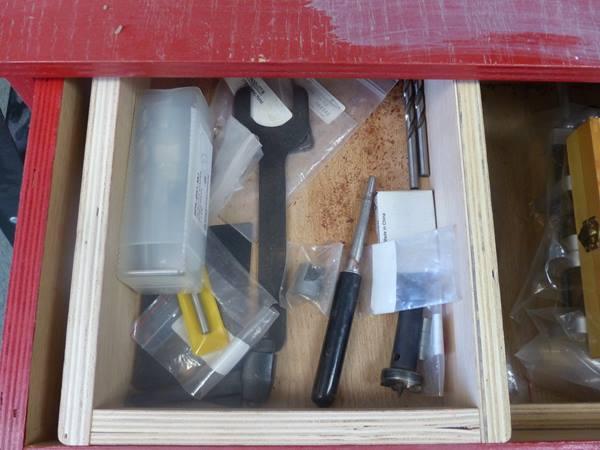 TURN CRAFTER LATH W/EXTENSION AND WOODEN PARTS BOX