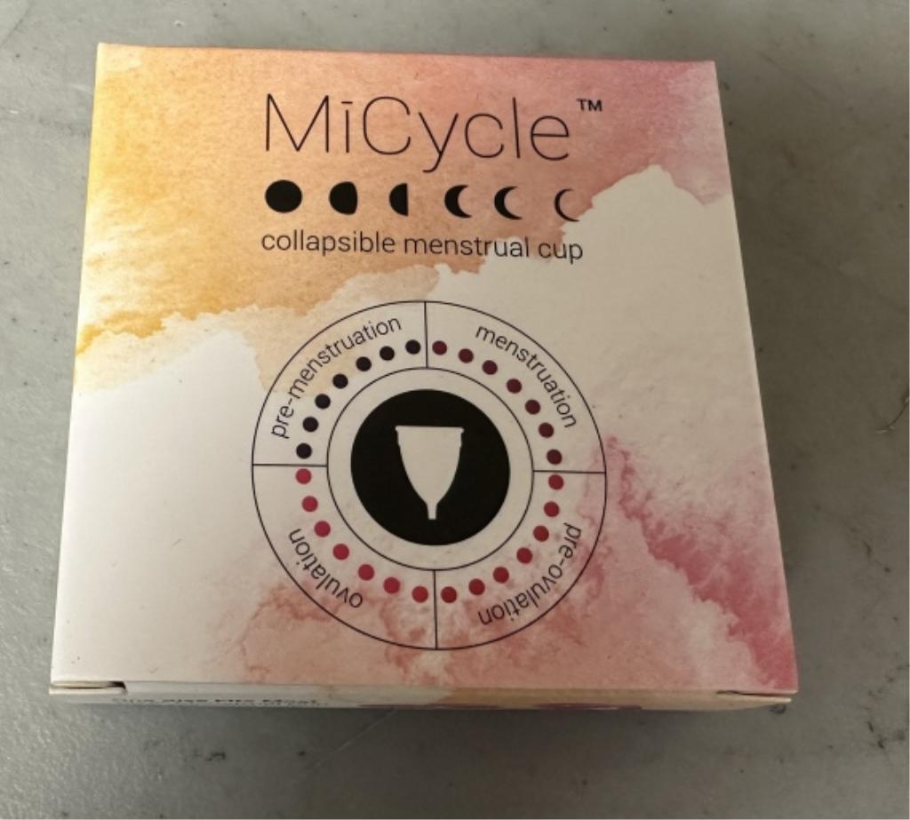 MICYCLE COLLAPSIBLE MENSTRUAL CUPS BY NEWMED (NEW) (YOUR BID X QTY = TOTAL $)