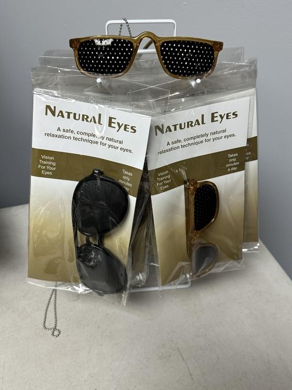 CASES OF NATURAL EYES VISION TRAINING GLASSES (NEW) (YOUR BID X QTY = TOTAL $)