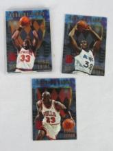 1995-96 Fleer Ultra Scoring Kings "Hot Pack" Insert Complete Set w/ Michael Jordan & Shaq