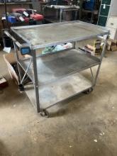Lakeside 21” x 36” Stainless Steel 3 Shelf Cart