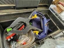 Small Tool Box w/Contents and Clamps