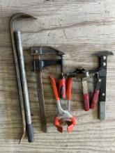 Seal Puller, Valve Springs, & Wood Clamp, Crow Bar, & Lug Nut Wrenches
