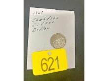 1960 Canadian Silver Dollar