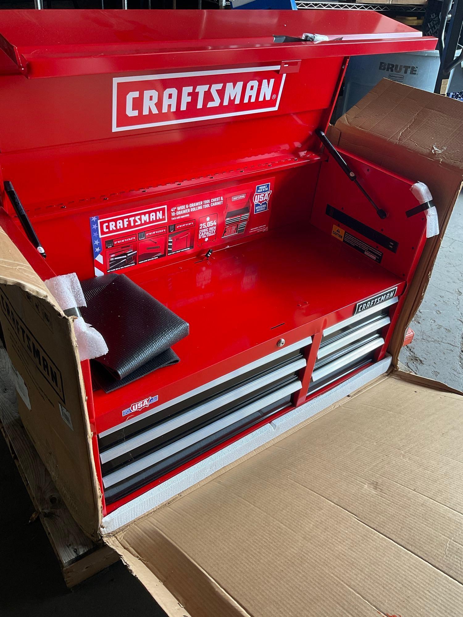 Craftsman 41" wide, 6 drawer tool chest. Chest only