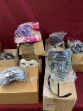 Large lot of assorted adult masks, majority individually packed. Over 150 pieces