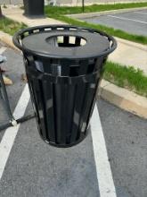 Outdoor Metal trash can