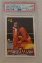 Vintage 1990 WWF Wrestling Classic Card #96 Hulk Hogan Macho Savage Wrestlemania PSA 10 Gem Mint WWE