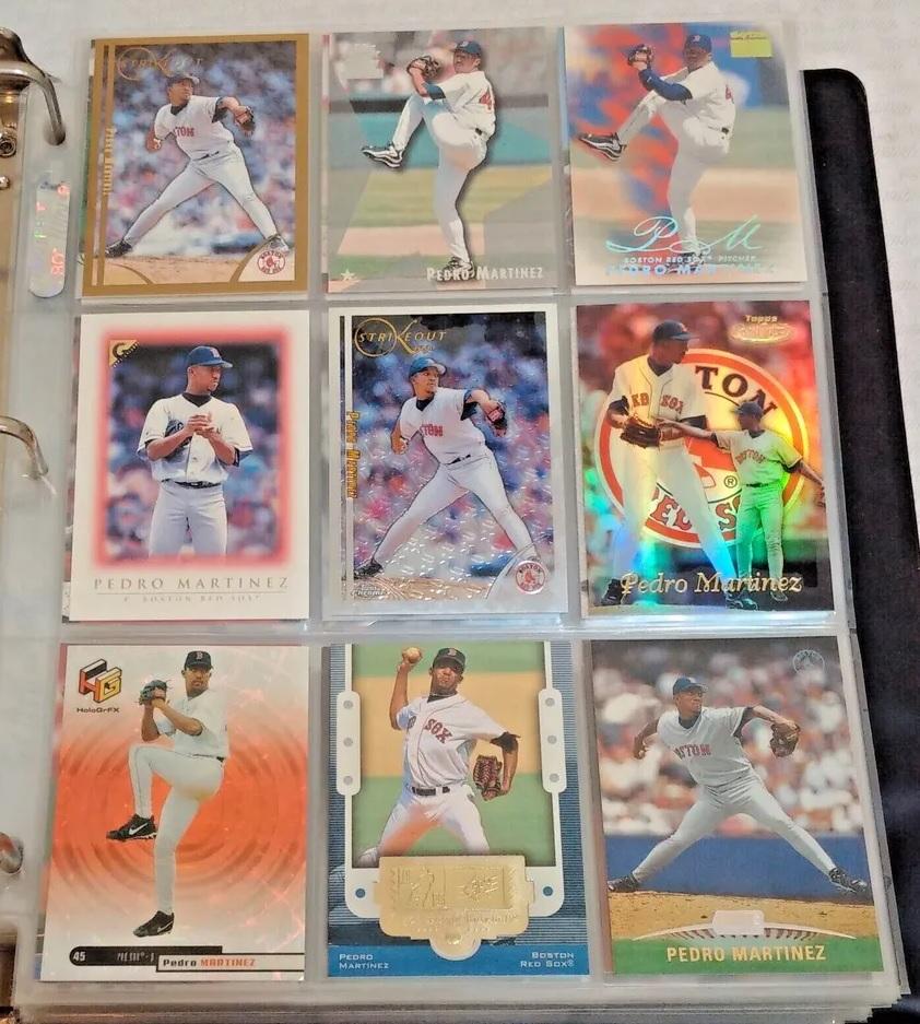 400 Different MLB Baseball Card Album 1990s 2000s All Pedro Martinez Collection Inserts Expos Sox