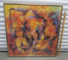Framed Abstract Print (LOCAL PICK UP ONLY)