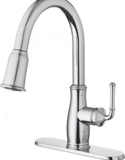 Glacier Bay Pull Down Kitchen Faucet, Chrome, Kagan, Retail Price $119, Appears to be New in the Box
