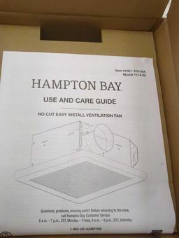 Hampton Bay 50 CFM Wall/Ceiling Mount Roomside Installation Bathroom Exhaust Fan, ENERGY STAR,
