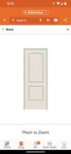 JELD-WEN 32 in. x 80 in. 2 Panel Continental Primed Left-Hand Smooth Molded Composite Single Prehung