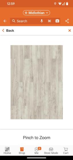 Out of 6 Cases Of TrafficMaster Lakeshore Pecan Stone 7 mm T x 7.6 in. W Laminate Wood Flooring