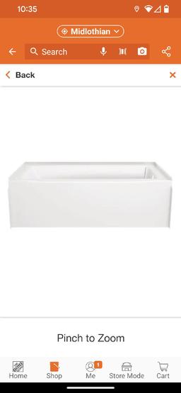 Delta Classic 500 60 in. x 32 in. Soaking Bathtub with Right Drain in High Gloss White, Appears to