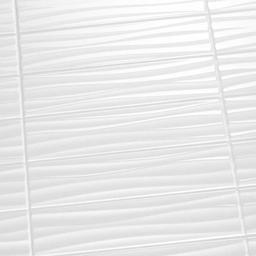 Pallet of 16 Cases of Daltile Restore Bright White 4 in. x 16 in. Ceramic Wavy Wall Tile (13.20 sq.