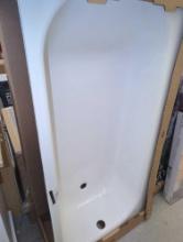 Bootz Industries Aloha 60 in. x 30 in. Soaking Bathtub with Left Drain in White, Retail Price $209,
