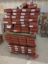 PALLET LOT OF BRUCE FLOORING, 66 UNITS SHD2210 SOLID OAK, 97.80 PER UNIT, SOME BOXES ARE TORN