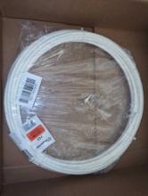 SharkBite 1/4 in. (3/8 in. O.D.) x 50 ft. Coil White PEX-B Pipe, Retail Price $19, Appears to be