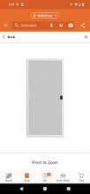 Screen Tight 36 in. x 80 in. Adjustable Fit White Premium Patio Sliding Screen Door, NO GLASS - ONLY