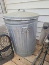 Metal Trash Can $1 STS