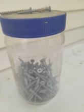 Jar of Screws $1 STS
