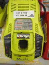 (No Battery) RYOBI ONE+ 18V Dual Chemistry IntelliPort Charger, Appears to be New Out of the Package