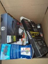 Box Lot of Assorted Items Including Philips Hue 16 ft. Outdoor Low Voltage Cable Extension (1-Pack),