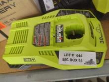 RYOBI ONE+ 18V Dual Chemistry IntelliPort Charger, Retail Price $59, Appears to be Used, What You