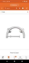 Grabcessories 2-in-1 11.25 in. x 1.25 in. Grab Bar and Wall Mount Toilet Paper Holder with Grips in