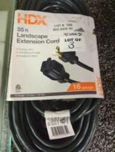Lot of 3 HDX 55 ft. 16/3 Green Outdoor Extension Cord, Appears to be New in Factory Sealed Package