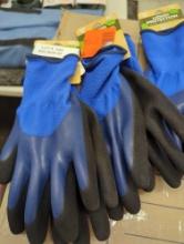 Lot of 3 Pairs of West Chester Protective Gear Women's Medium/Large Blue Double Dipped Latex Glove,