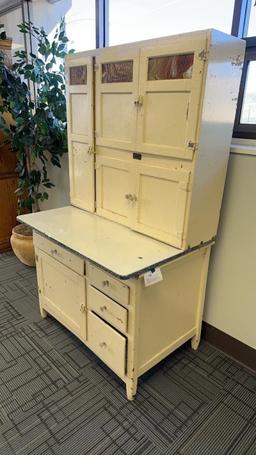 ANTIQUE KITCHEN HOOSIER CABINET BY SELLERS