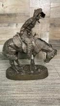 FREDERIC REMINGTON "THE NORTHER" BRONZE STATUE
