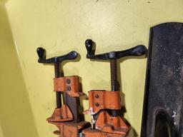 Hand Plane and Two Bar Clamps