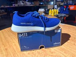 Allbirds Shoes, Men's Size 11 w/ Sam's Club Logo on Side, Blue w/ Orig. Box, New in Box