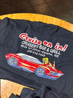 Cruisers Bar & Grill T-Shirts, (1) Large, (5) Medium