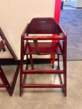 WINCO Commercial Wood High Chair