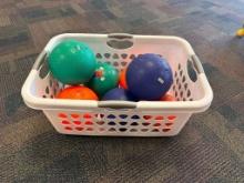 Basket w/ Rubber Balls