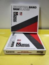 2 New Cases, Morse Industrial Bandsaw Blades, 11ft 10in x 1in x .035 5-7T CHALL