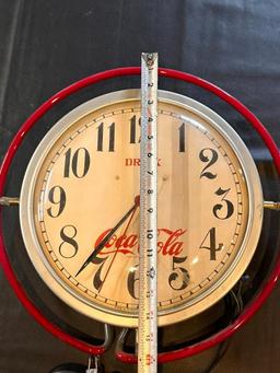 c. 1962 Edwards Synchromatic Clock 12in Vintage Neon Coca-Cola Clock