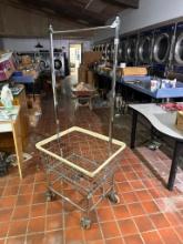 Standard Laundry Cart w/ Double Pole Rack
