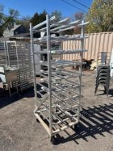 New Age NSF No. 10 Can Full-Size Can Rack on Mobile Base Model: 1250CK, Aluminum