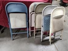 Five Folding Chairs