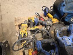 LARGE QTY OF GRINDERS, DRILLS SUPPORT EQUIPMENT