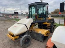 LAYMOR 400 SWEEPER SN:339961 powered by diesel engine, equipped with EROPS, air, heat, 8ft. broom,