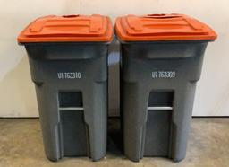 (2) Toter 64 Gal Trash Cans