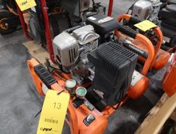Industrial Air Contractor Portable Gas Power 4 Gallon Pontoon Air Compressor, Model CTA509412