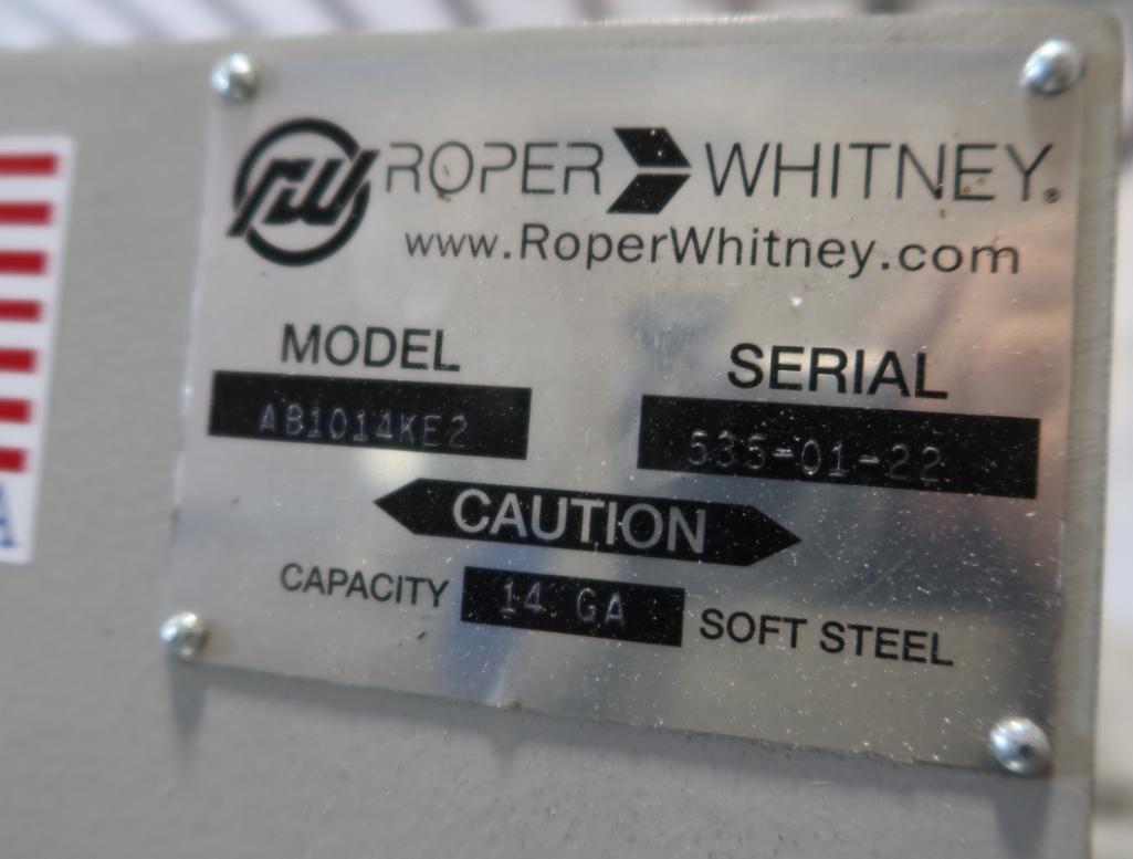 2022 Roper Whitney Autobrake AB1014KE2 CNC Folder w/Synergy Control, 40" Backgauge, 230V, 3 Phase,